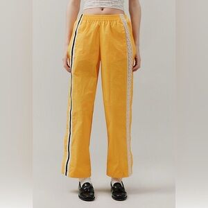 BDG Jess Boho Nylon Track Pants in Sunny Yellow, Urban Outfitters Women’s Small